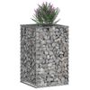 vidaXL Gabion hevet seng s&oslash;lv 50 x 50 x 80 cm Galvanisert St&aring;l