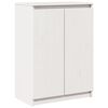 vidaXL Skjenk 60x36x84 cm heltre furu hvit