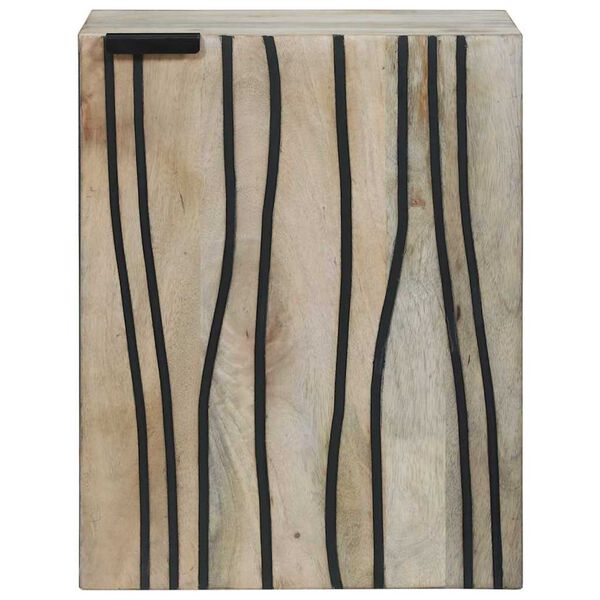 vidaXL Baderomsvaskeskap med d&oslash;r Hvit 38 x 33,5 x 48 cm Konstruert tre