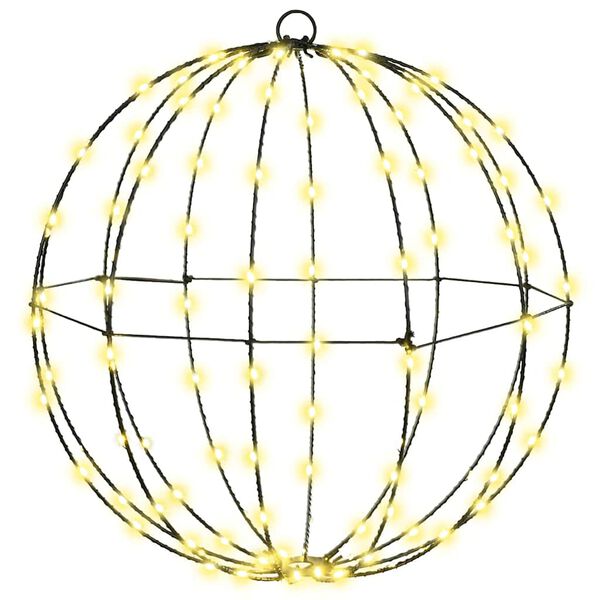 vidaXL Kule med 192 LED 2 pcs Varmhvit 43,5 cm Metall