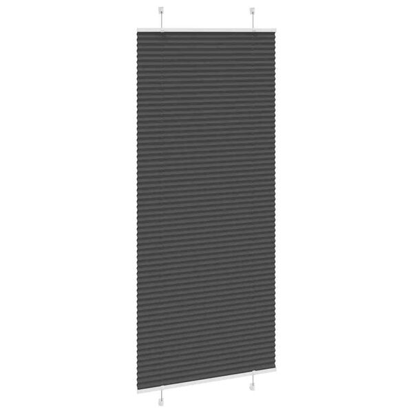 vidaXL pliss&eacute;gardin sort 95x200 cm Stoff Bredde 94,4 cm Polyester