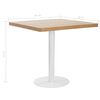 vidaXL Bistrobord lysebrun 80x80 cm MDF
