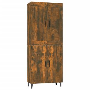 vidaXL Highboard r&oslash;kt eik 70x34x180 cm konstruert tre