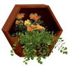 vidaXL Vegghengte plantekasser 2 stk rust 46x10x40 cm cortenst&aring;l