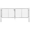vidaXL Hageport galvanisert st&aring;l 306x75 cm s&oslash;lvfarget