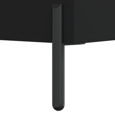 vidaXL Highboard svart 69,5x31x115 cm konstruert tre