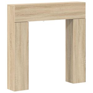 vidaXL Peisramme Sonoma eik 102 x 18 x 100,5 cm Konstruert tre