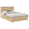vidaXL Sengestamme med skuff Sonoma eik 135 x 190 cm Konstruert tre