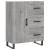 vidaXL Highboard gr&aring; sonoma 69,5x34x180 cm konstruert tre