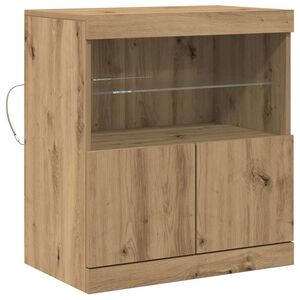 vidaXL Serviesskap Brun 60 x 37 x 67 cm Konstruert tre