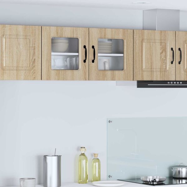 vidaXL Kj&oslash;kkenskap Kalmar Sonoma eik 80 x 31 x 40 cm Konstruert tre