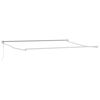 vidaXL Elektrisk uttrekkbar markiseramme Hvit 4 x 2 m Aluminium