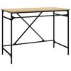 vidaXL Skrivebord sonoma eik 100x50x75 cm konstruert tre og jern