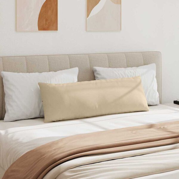 vidaXL Sofaputer 2 pcs Krem 120 x 40 cm stoff