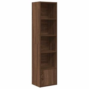 vidaXL Bokhylle brun eik 31x24x127 cm konstruert tre