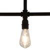 vidaXL Taklampe svart 3 x E27 lyspærer