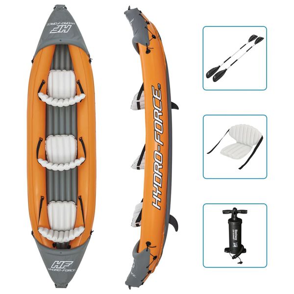 Bestway Oppblåsbar kajakk Hydro-Force Rapid x3 tre personer