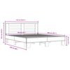 vidaXL Sengeramme sonoma eik 160x200 cm konstruert tre og metall
