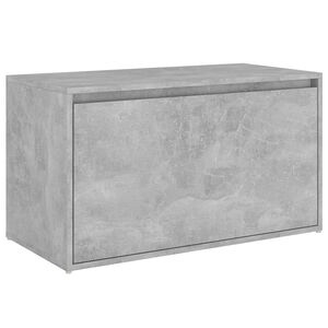 vidaXL Gangbenk 80x40x45 cm betonggr&aring; konstruert tre