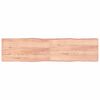 vidaXL Bordplate lysebrun 200x50x(2-6)cm behandlet heltre naturlig