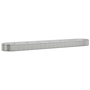 vidaXL H&oslash;ybed galvanisert st&aring;l 544x100x36 cm s&oslash;lv