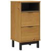 vidaXL Nattbord VIGO 40x35x80 cm heltre furu