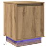 vidaXL Nattbordskap Artisan Eik 39 x 34,5 x 50 cm Konstruert tre