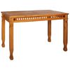 vidaXL Spisebord til hage 120x65x80 cm heltre teak
