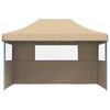 vidaXL Partytelt Beige 292 x 440 x 315 cm Oxford Stoff