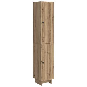 vidaXL Skapsett 2 stk. Artisan eik Konstruert tre