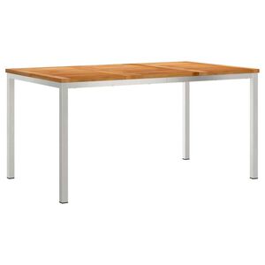 vidaXL SpiseBord Brun 150 x 90 x 75 cm Massivt Teaktre