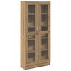 vidaXL Highboard artisan eik 82,5x30,5x185 cm konstruert tre