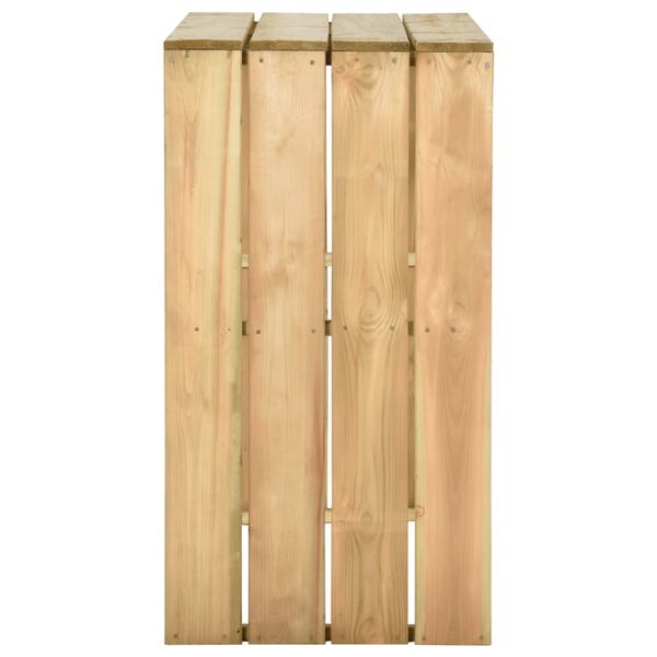 vidaXL Barbord 100x60x110 cm impregnert furu