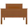 vidaXL Sengeramme honningbrun heltre furu 100x200 cm