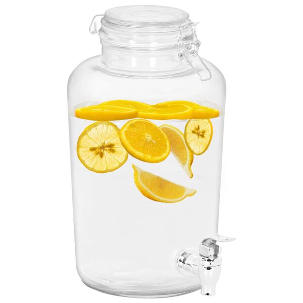 vidaXL Drikkedispensere 2 stk 4000 ml glass