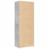 vidaXL Highboard betonggr&aring; 70x42,5x185 cm konstruert tre