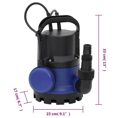 Electric Garden Nedsenkbar pumpe for skittent vann 400 W