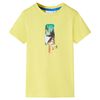 T-skjorte for barn gul 128