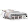 vidaXL Sengeramme uten madrass hvit 150x200 cm heltre furu