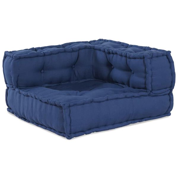 vidaXL Modul Hjørnesofa Indigo 70 x 70 x 56 cm stoff