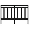 vidaXL Sengegavl svart 156x4x100 cm heltre furu