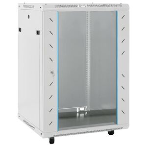 vidaXL Nettverksskap 15U svingbare f&oslash;tter 19" IP20 60x45x86 cm