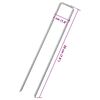vidaXL Jordplugger U-formet 25 stk 20x4 cm galvanisert st&aring;l