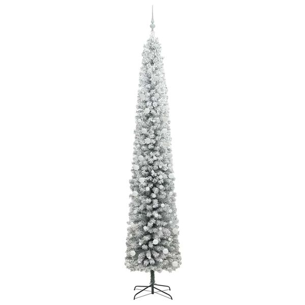 vidaXL Kunstig juletre med 300 LED gr&oslash;nn 300 cm PVC og st&aring;l og plast