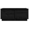 vidaXL Salongbord svart 80x50x35 cm heltre furu