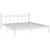 vidaXL Sengeramme hvit metall 180x200 cm
