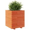 vidaXL Plantekasse voksbrun 60x60x72,5 cm heltre furu