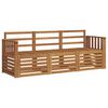 vidaXL Sofasett 3 stk. Naturlig Solid akasietre