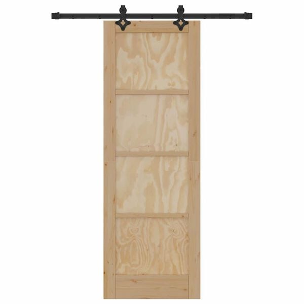 vidaXL Skyved&oslash;r ORKDAL Brun 73,5 x 211 cm Massiv furu