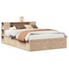 vidaXL Sengeramme uten madrass hvit 135x190 cm heltre furu